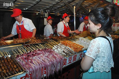 北京夜市小吃街图片